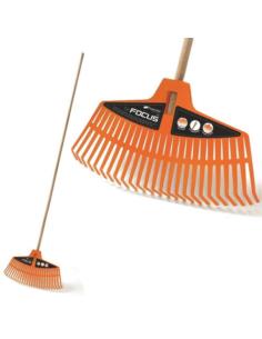 Grabie do liści plastikowe Focus pomarańczowe 25 zęby IGR2