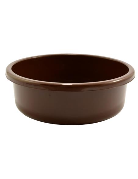 Miska plastikowa Classic 13,5L 41cm brązowa