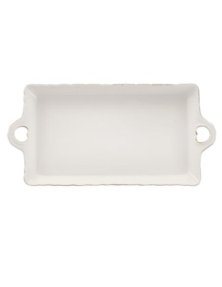 Taca ceramiczna 30x14,5cm Clara Gold Ivory AZ087
