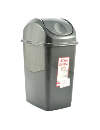 Kosz na śmieci Slim 18L uchylny srebrny