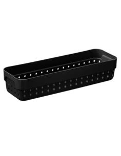 Koszyk-organizer plastikowy Seoul 23,8x7,8x5cm czarny