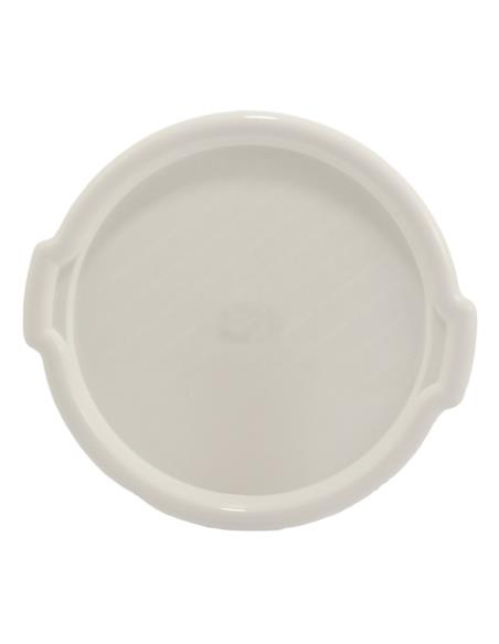 Taca plastikowa 34cm okrągła biała