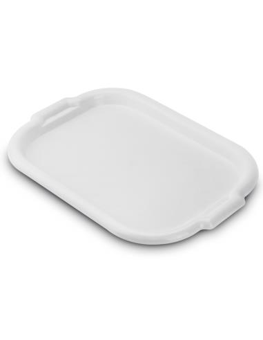 Taca plastikowa prostokątna biała