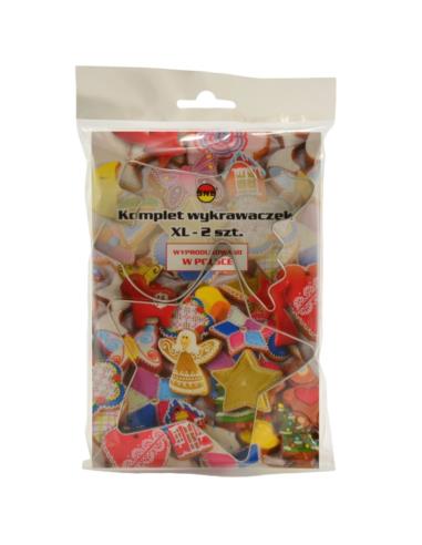 Wykrawaczki do ciastek 2szt XL mix