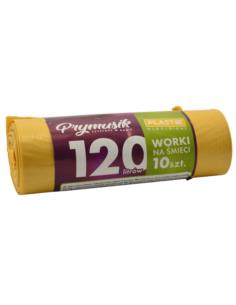 Worki na śmieci 120L 10szt żółte Prymusik