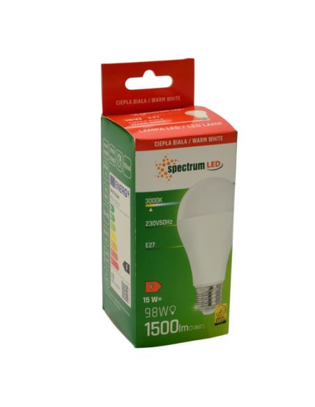 Żarówka LED E27 15W 1500lm Spectrum ciepła biała