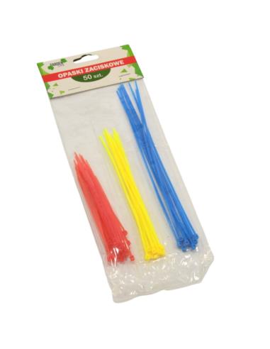 Opaski zaciskowe plastikowe 50szt mix 9591