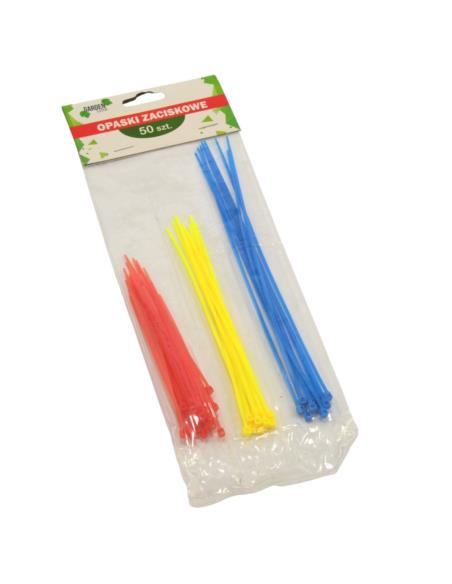 Opaski zaciskowe plastikowe 50szt mix 9591