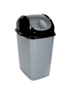Kosz na śmieci Slim 10L uchylny srebny