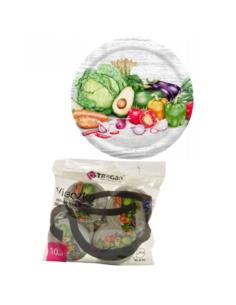 Zakrętki 10szt fI 66 4z warzywa W-02