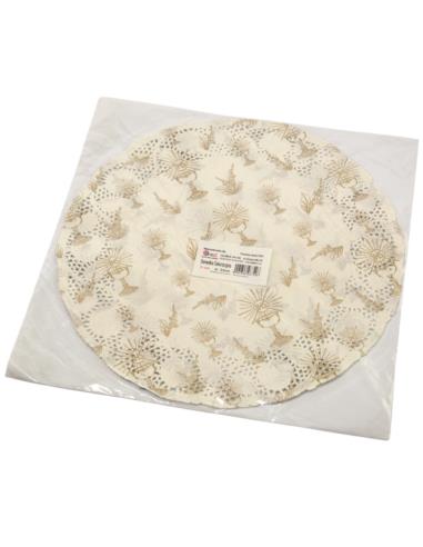 Serwetki ażurowe 33cm 6szt D2713 mix