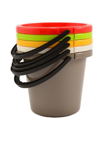 Wiadro  5L plastikowe z podziałką mix 508-00