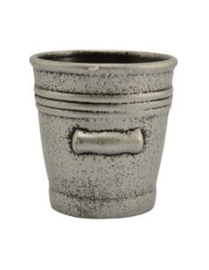 Doniczka ceramiczna z podst.Wiaderko 17 MIX