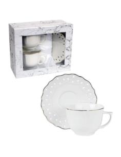 Filiżanki ze spodkami 2 sztuki Karin 220ml 16904