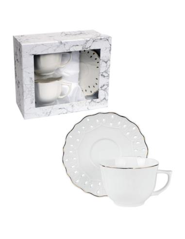 Filiżanki ze spodkami 2 sztuki Karin 220ml 16904