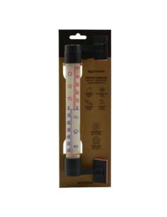 Termometr zaokienny 230/26mm przyklejany antracyt