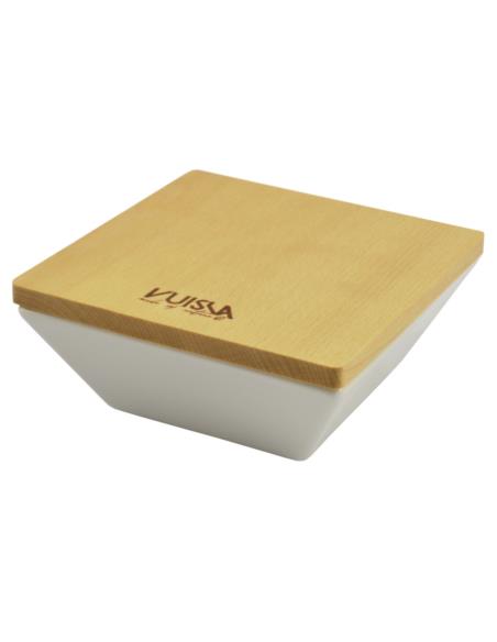 Salaterka ceramiczna Vuisla 15cm z podstawką drewnianą