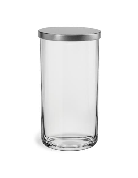 Pojemnik szklany Tidy z metalowa pokrywką h:20cm 35583