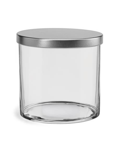 Pojemnik szklany Tidy z metalową pokrywką h:10cm 35532
