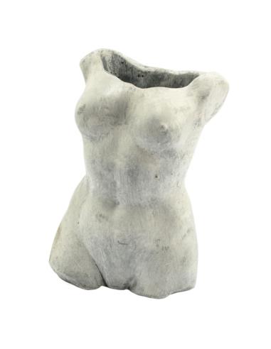 Doniczka betonowa 18x13x27cm kobiecy tors