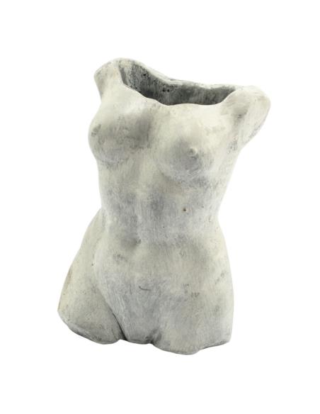 Doniczka betonowa 18x13x27cm kobiecy tors