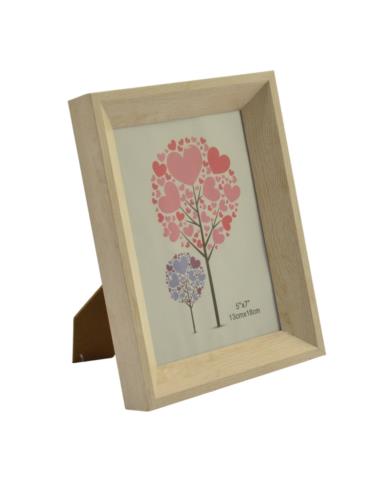 Ramka 13x18cm tworzywo tekstura drewna jasnego