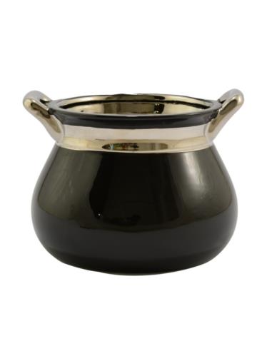 Wazon ceramiczny 14cm czarny