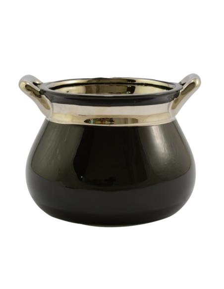 Wazon ceramiczny 14cm czarny
