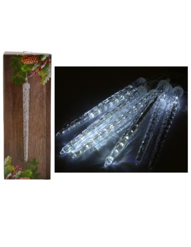 Lampki Sople kryształ 6 LED 5,5m