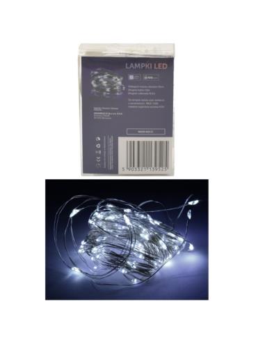 Lampki choinkowe 100 LED biały zimny