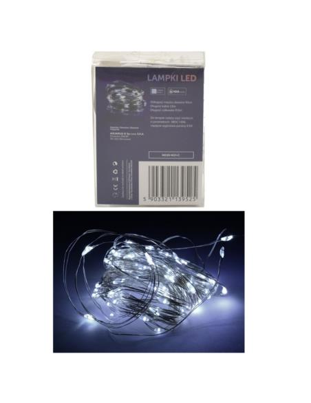 Lampki choinkowe 100 LED biały zimny