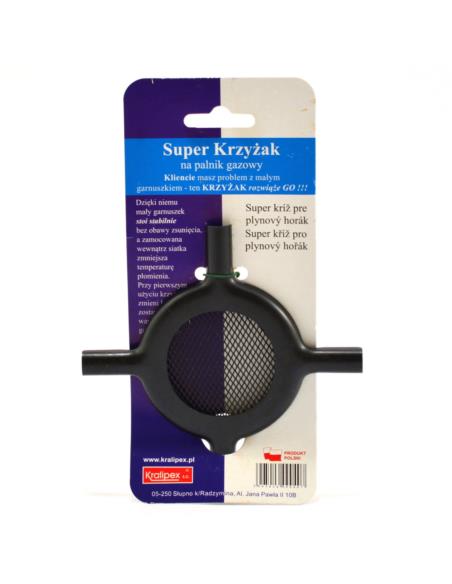 Krzyżak Super na palnik gazowy czarny