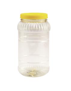 Słój plastikowy 3,0L PET żółta zakrętka