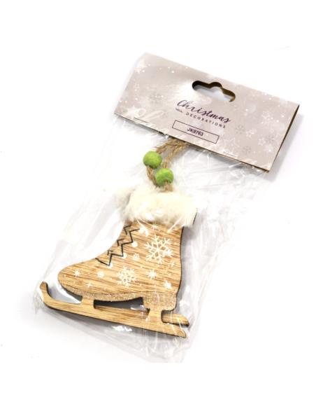 Zawieszki bożonarodzeniowa Łyżwa 2szt 7x8,5cm