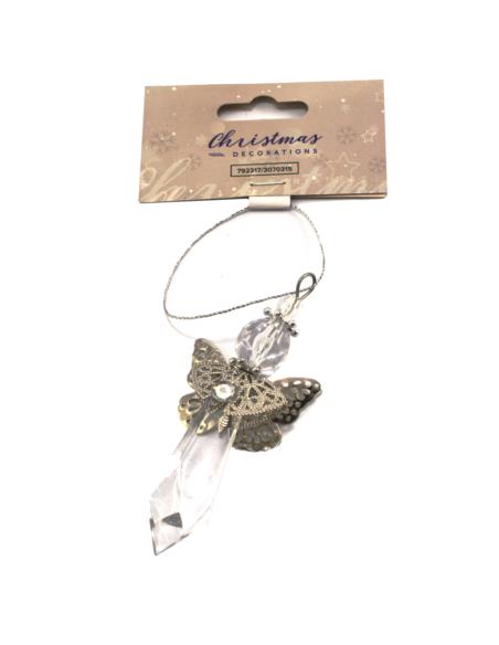 Zawieszka bożonarodzeniowa Aniołek 4x11cm akryl
