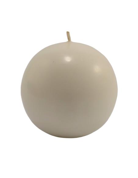 Świeca kula 10cm 15072 biała/czerwona mix
