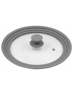 Pokrywka szklana silikonowy rant 24-28cm Kinghoff KH-1649