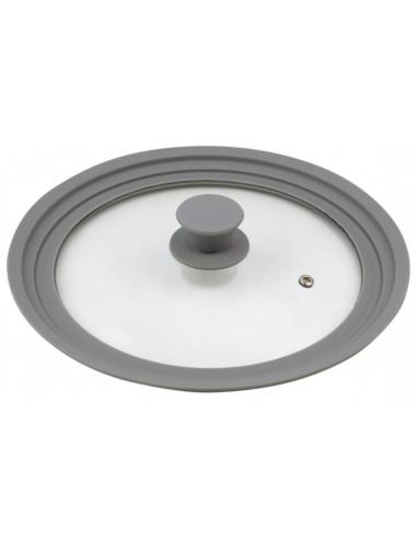 Pokrywka szklana silikonowy rant 24-28cm Kinghoff KH-1649