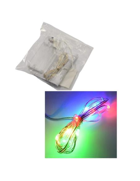 Lampki 10LED multikolor 2xAA