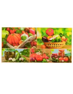 Panel PVC 95x49cm kafelki warzywa 13993