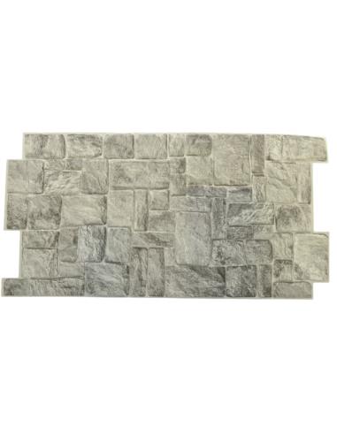Panel PVC 98x49cm kamień szary 19925