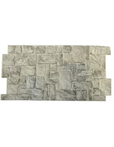 Panel PVC 98x49cm kamień szary 19925