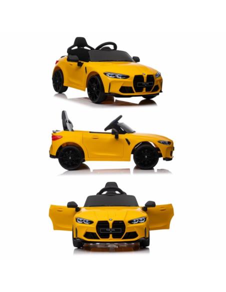 Auto na akumulator BMW M4 żółte