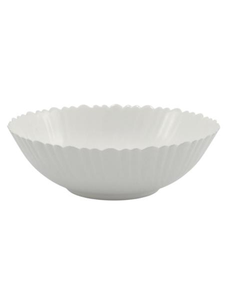 Salaterka szklana 23cm Opal Carbo biała