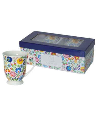 Kubki 2 sztuki 350ml ceramiczne Livello CR10-F3 Folk