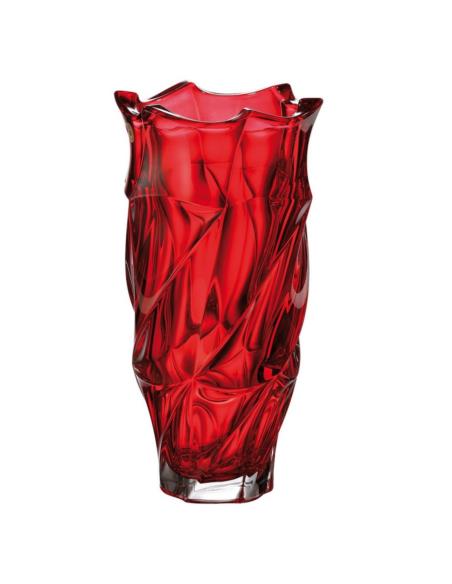 Wazon kryształ Bohemia Flamenco Red 30cm