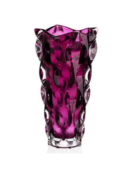Wazon kryształ Bohemia Samba Purple 30,5cm