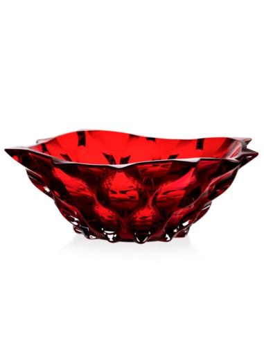 Salaterka kryształ Bohemia Samba Red 30,5cm