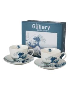 Filiżanki ze spodkami 2 sztuki The Great Wave 270ml