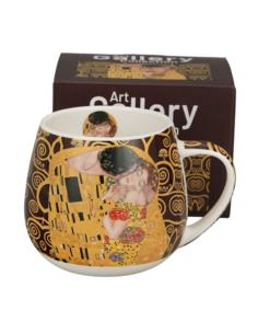 Kubek ceramiczny 430ml Baryłka The Kiss Brown